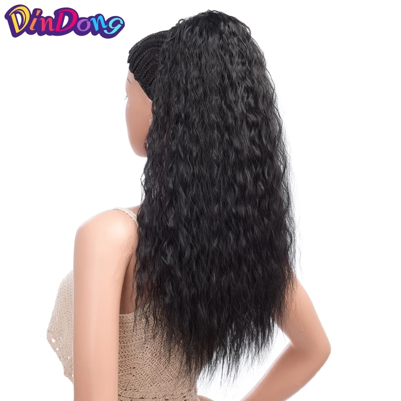 DinDong Long Ponytail Hair Extension 12/18 inch Synthetic Drawstring Corn Wavy Hair Piece for Women Black Brown
DinDong Long Ponytail Hair Extension 12/18 inch Synthetic Drawstring Corn Wavy Hair Piece for Women Black Brown