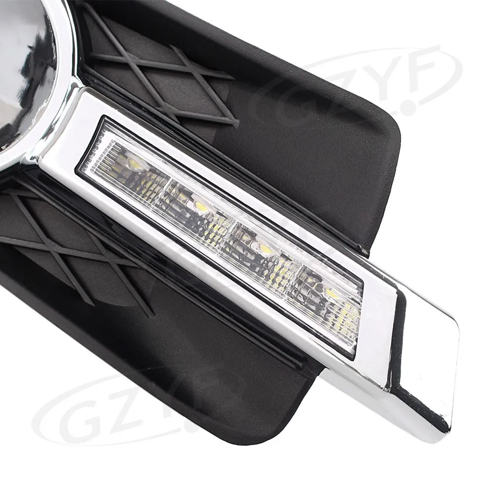 LED Daytime Running Lamp Fog Light Replacement Kit For Buick LaCrosse 2010 2011 2012 2013 Pair