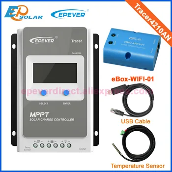 Tracer 4210AN MPPT Solar Charge regulator with USB cable+temperature sensor 40A EPSolar with MT50 wifi function for APP use
Tracer 4210AN MPPT Solar Charge regulator with USB cable+temperature sensor 40A EPSolar with MT50 wifi function for APP use
