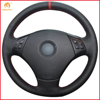 MEWANT Black Genuine Leather Car Steering Wheel Cover for BMW E90 320 318i 320i 325i 330i 320d X1 328xi 2007 Accessories Parts
MEWANT Black Genuine Leather Car Steering Wheel Cover for BMW E90 320 318i 320i 325i 330i 320d X1 328xi 2007 Accessories Parts