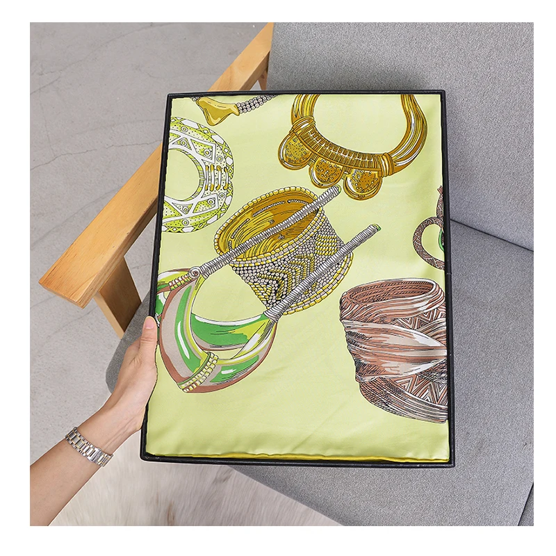 Luxury Brand Twill Silk Scarf Women Print Shawl Hijab Scarfs Female Hand Rolled 130*130cm Fashion Scarves For Ladies Neckerchief
Luxury Brand Twill Silk Scarf Women Print Shawl Hijab Scarfs Female Hand Rolled 130*130cm Fashion Scarves For Ladies Neckerchief