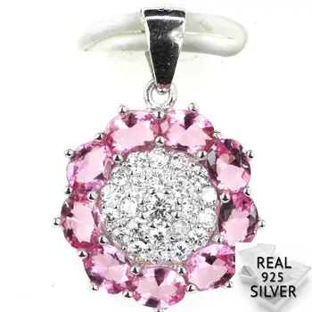 Guarantee Real 925 Solid Sterling Silver 1.7g Pink Tourmaline Woman's Flower Shape Pendant 21x15mm
Guarantee Real 925 Solid Sterling Silver 1.7g Pink Tourmaline Woman's Flower Shape Pendant 21x15mm