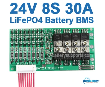 SuPower 8S 3.2Vx 8 24V 25.6V 29.2V 30A LiFePo4 LFP LiFe Battery BMS Management System Balance PCB Chip Protection Circuit Board
SuPower 8S 3.2Vx 8 24V 25.6V 29.2V 30A LiFePo4 LFP LiFe Battery BMS Management System Balance PCB Chip Protection Circuit Board