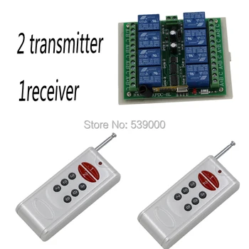 RF Wireless Switch Remote Control Switch DC12V 8CH Radio Controller 2 Transmitter + 1 Receiver
RF Wireless Switch Remote Control Switch DC12V 8CH Radio Controller 2 Transmitter + 1 Receiver