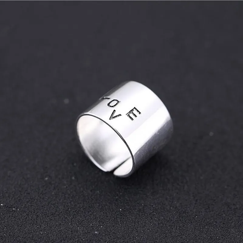 Korean Fashion Lettering Love 925 Sterling Silver Jewelry Accessories Female Personality Wild Opening Ring SR184
Korean Fashion Lettering Love 925 Sterling Silver Jewelry Accessories Female Personality Wild Opening Ring SR184