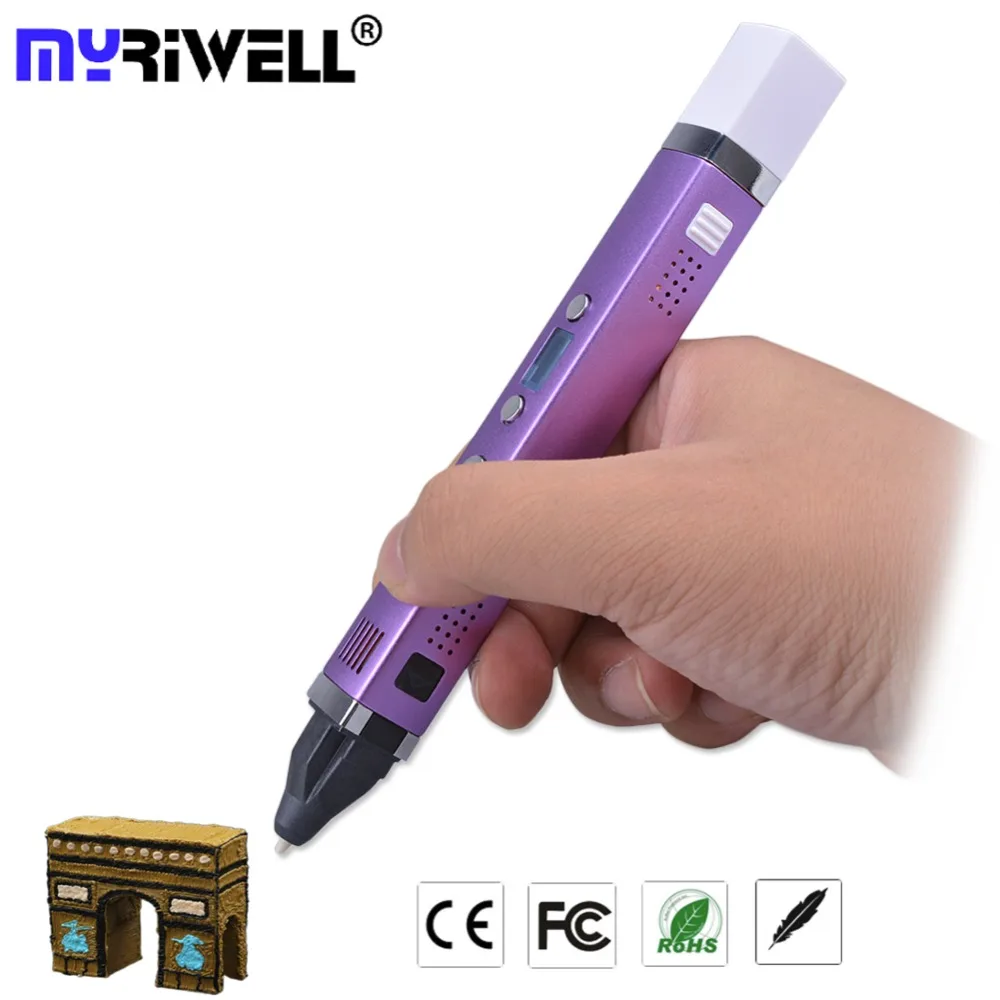 myriwell 3d pen LED Diplay Drawing Printing Pen 3d Magic Pen with USB Charging ABS Filament for kids Christmas Birthday Present
myriwell 3d pen LED Diplay Drawing Printing Pen 3d Magic Pen with USB Charging ABS Filament for kids Christmas Birthday Present