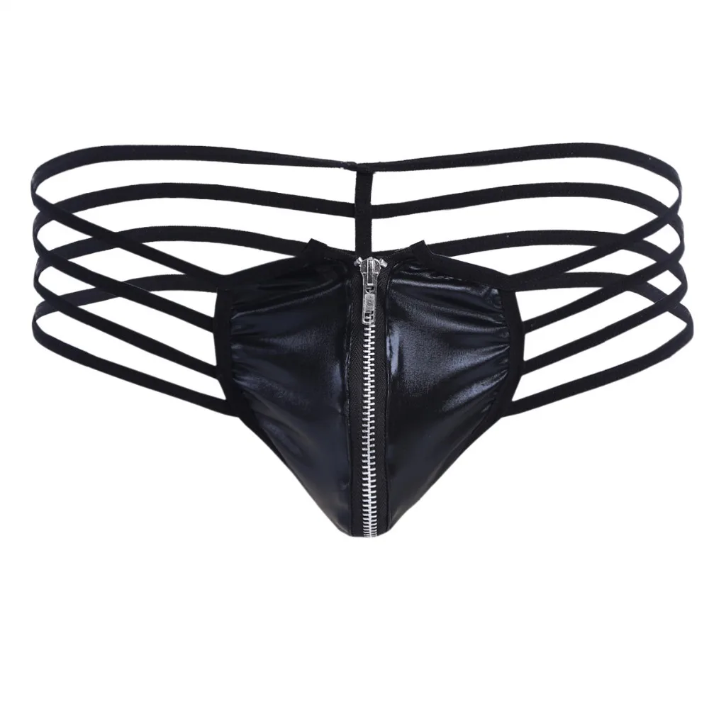 Hot Sale Sexy Black Mens Lingerie Panties See-through Open Butt Strappy Zippered G-string Gay Male Underpants with Bulge Pouch
Hot Sale Sexy Black Mens Lingerie Panties See-through Open Butt Strappy Zippered G-string Gay Male Underpants with Bulge Pouch