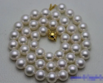 High quality round white freshwater pearl necklace 9-10mm17INCH "handmade" Alloy
High quality round white freshwater pearl necklace 9-10mm17INCH "handmade" Alloy