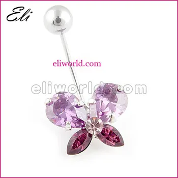 Wholesale 316L Stainless Steel Crystal Butterfly Belly Button Rings Piercing Body Jewelry
Wholesale 316L Stainless Steel Crystal Butterfly Belly Button Rings Piercing Body Jewelry