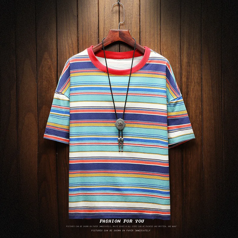 Harajuku Stripe T Shirt 2019 Men Casual T-Shirt Short Sleeve Summer Tshirt Streetwear Casual Tops Tees Hip Hop
Harajuku Stripe T Shirt 2019 Men Casual T-Shirt Short Sleeve Summer Tshirt Streetwear Casual Tops Tees Hip Hop