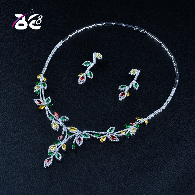 Be 8 Exquisite Wedding Party Jewelry Set Leaf Shape High Quality AAA CZ Bridal Necklace Earring Fashion Jewelry Bijoux FemmeS370
Be 8 Exquisite Wedding Party Jewelry Set Leaf Shape High Quality AAA CZ Bridal Necklace Earring Fashion Jewelry Bijoux FemmeS370