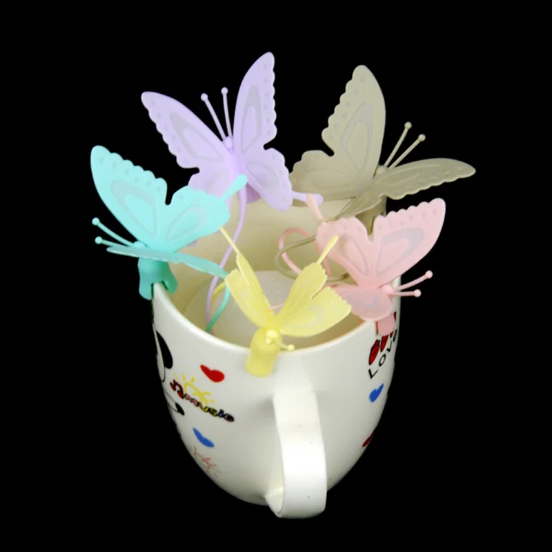 Silicone Tea Strainer Cute Butterfly Shape Teabags Bag Holder Teapot Coffee Punch Filter Drinkware Tea Leaf Infuser @LS
Silicone Tea Strainer Cute Butterfly Shape Teabags Bag Holder Teapot Coffee Punch Filter Drinkware Tea Leaf Infuser @LS