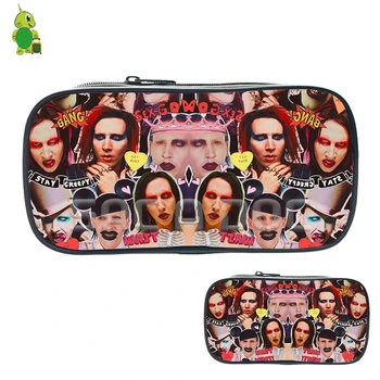 Punk star Marilyn Manson Collage Cosmetic Bags Boys Girls School Storage Bags Large Pencil Case Women Men Fashion Makeup Bags
Punk star Marilyn Manson Collage Cosmetic Bags Boys Girls School Storage Bags Large Pencil Case Women Men Fashion Makeup Bags
