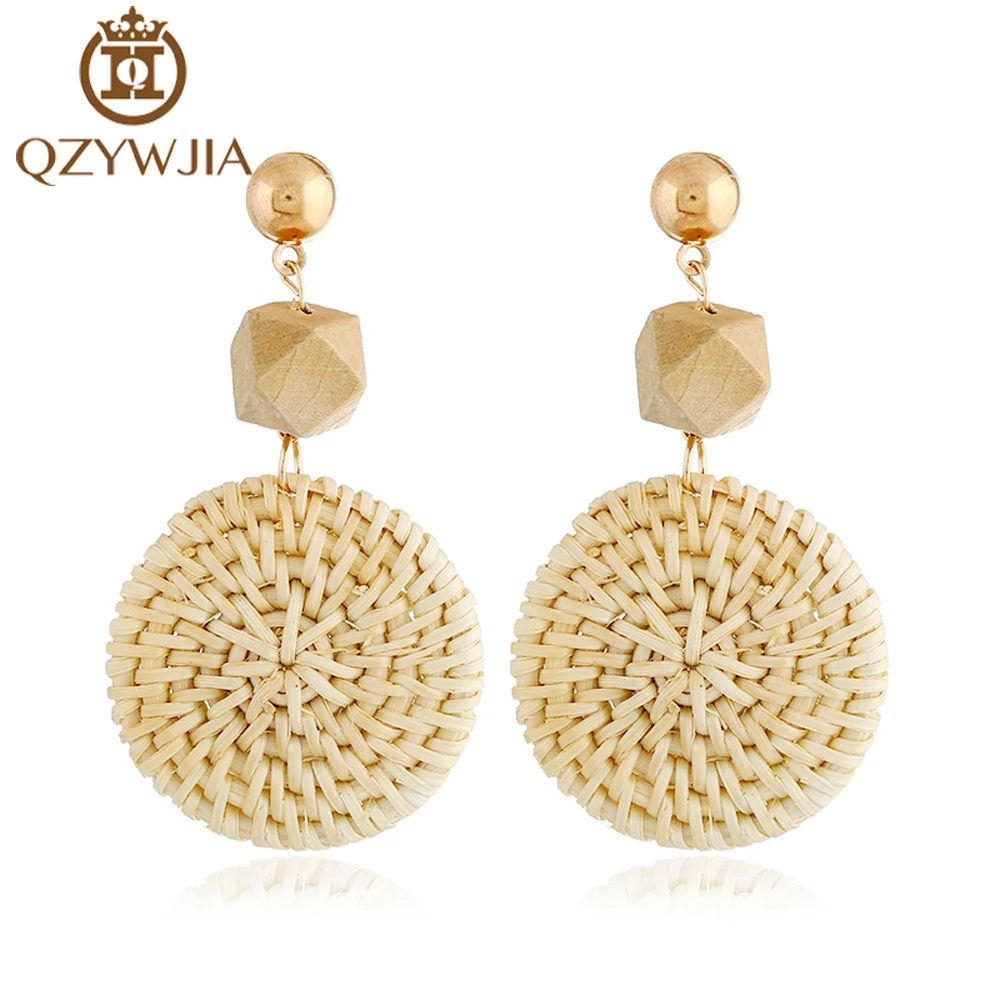 2018 New Fashion Handmade Bamboo Rattan Straw Woven Earrings Long Drop Earrings for Women Girl Jewelry
2018 New Fashion Handmade Bamboo Rattan Straw Woven Earrings Long Drop Earrings for Women Girl Jewelry