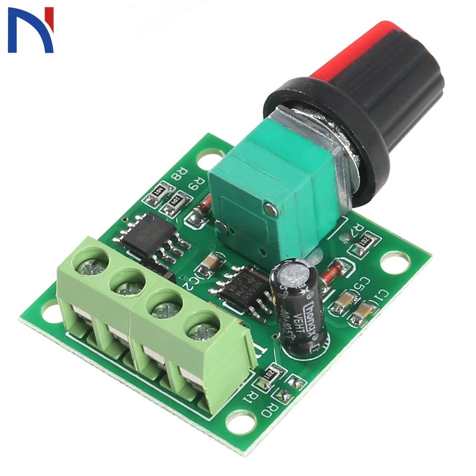 

1.8v 3v 5v 6v 7.2v 12v 2A 30W DC Motor Speed Controller 1803BK Mini Motor Speed Regulator controls PWM Adjustable Driver Switch