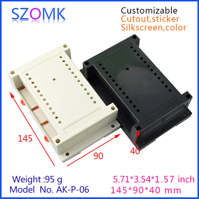 10 pcs, wall mount enclosure plastic box 145*90*40mm electronic project box plc din rail plastic enclosure box junction housing
10 pcs, wall mount enclosure plastic box 145*90*40mm electronic project box plc din rail plastic enclosure box junction housing