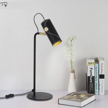 Leather Lampshade Rotatable LED Table Lamps for Living Room Bedroom Office Modern Simple Industrial Desk Lamp Design Decor Home
Leather Lampshade Rotatable LED Table Lamps for Living Room Bedroom Office Modern Simple Industrial Desk Lamp Design Decor Home