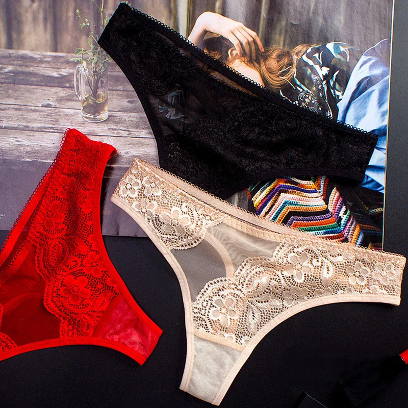 3 loaded sexy underwear fashion women's ultra-thin transparent lace soft flowers thong elastic bandage design underwear
3 loaded sexy underwear fashion women's ultra-thin transparent lace soft flowers thong elastic bandage design underwear