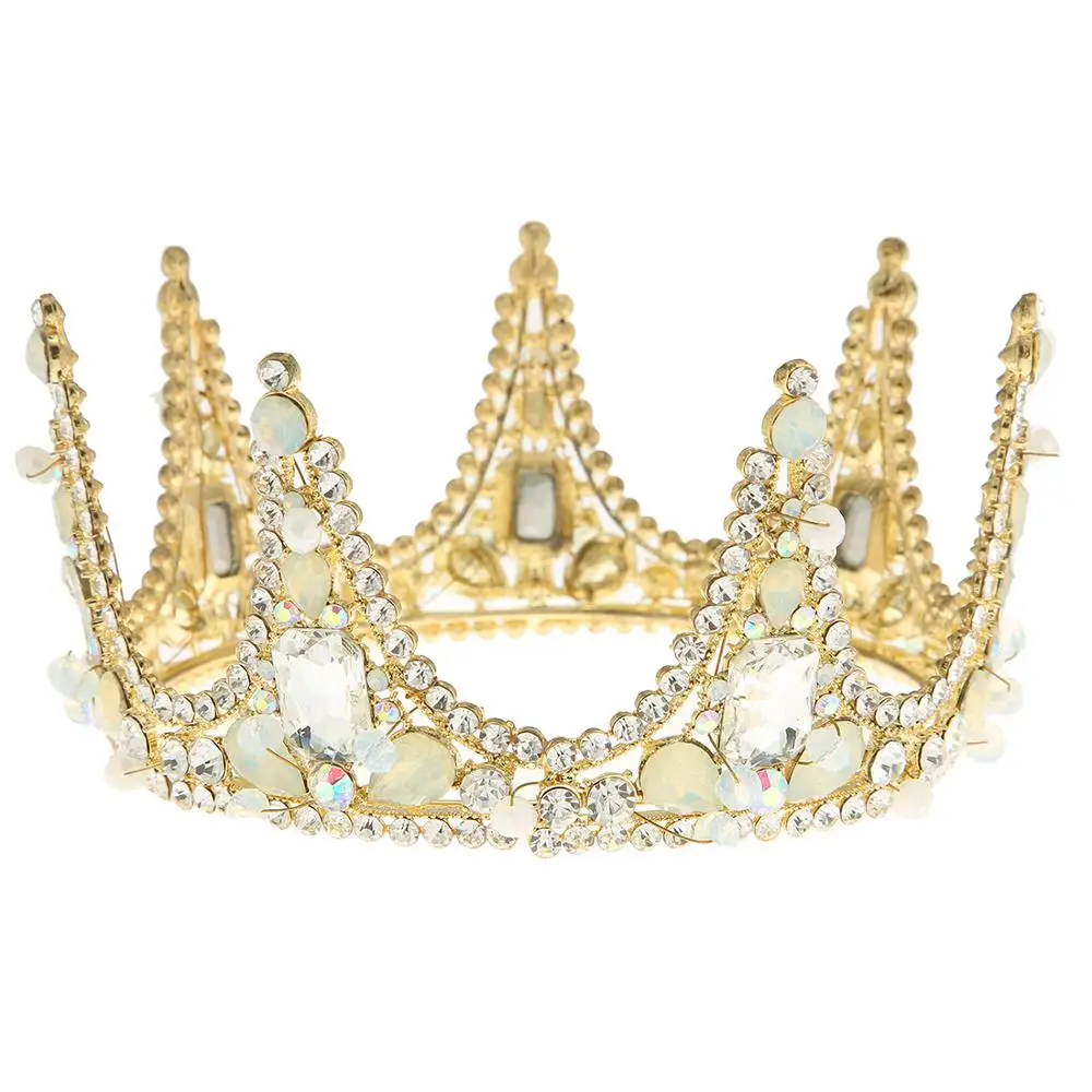 New Crystal Tiara For Brides Crown Gold Head Piece Bridal Hair Accessories Crystal Crowns Queen Diadem Wedding Hair Accessories
New Crystal Tiara For Brides Crown Gold Head Piece Bridal Hair Accessories Crystal Crowns Queen Diadem Wedding Hair Accessories