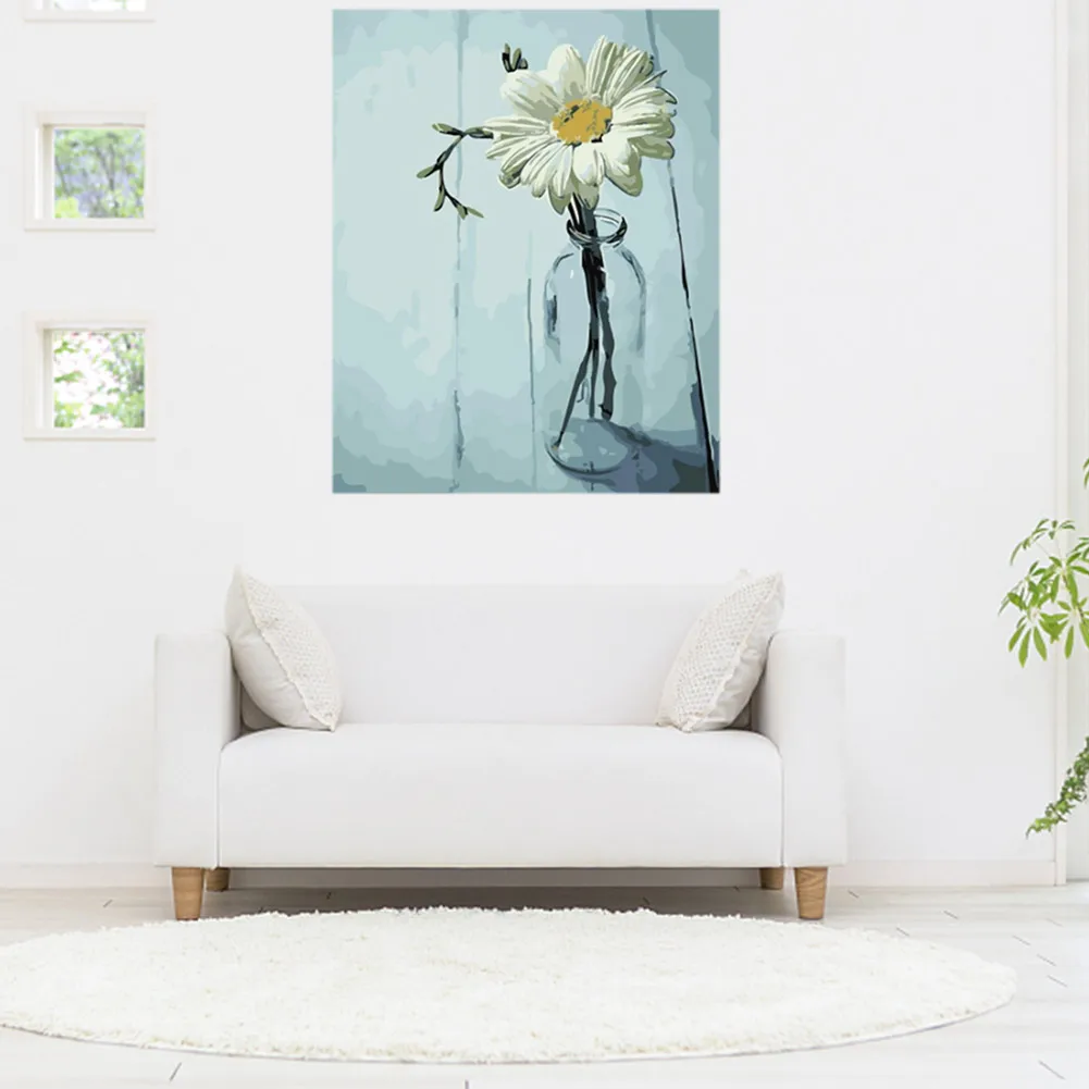 White Daisy Flower DIY Oil Painting By Numbers Handpainted Canvas Painting Wall Art Picture Home Decor 8 For Drop Shippi
White Daisy Flower DIY Oil Painting By Numbers Handpainted Canvas Painting Wall Art Picture Home Decor 8 For Drop Shippi