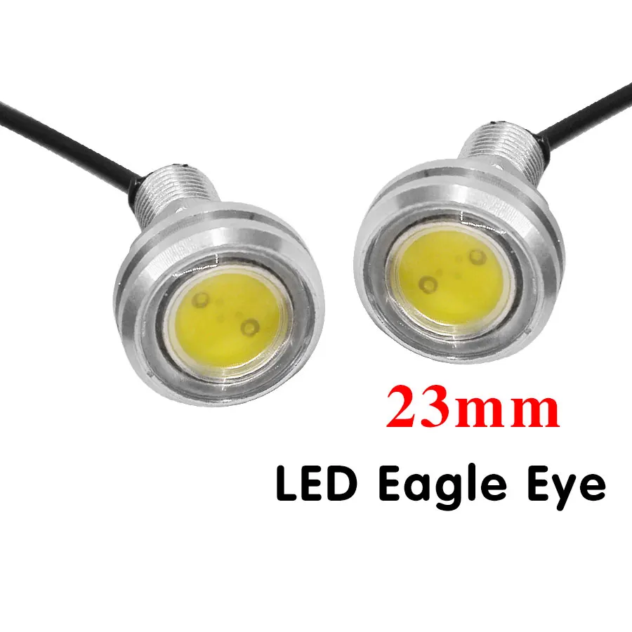 2PCS Parking Light 23mm Eagle Eye Led Car Lights Daytime Running Light DC12V 3W Fog Tail lamp Reverse Lamp Silver Shell
2PCS Parking Light 23mm Eagle Eye Led Car Lights Daytime Running Light DC12V 3W Fog Tail lamp Reverse Lamp Silver Shell