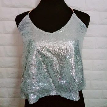 Fashion Jazz Dance Sequin Tops DJ Women Or Lady Party Club Sexy Camisole Clothing Lady Performance For Singers 5 Colour DWY847
Fashion Jazz Dance Sequin Tops DJ Women Or Lady Party Club Sexy Camisole Clothing Lady Performance For Singers 5 Colour DWY847