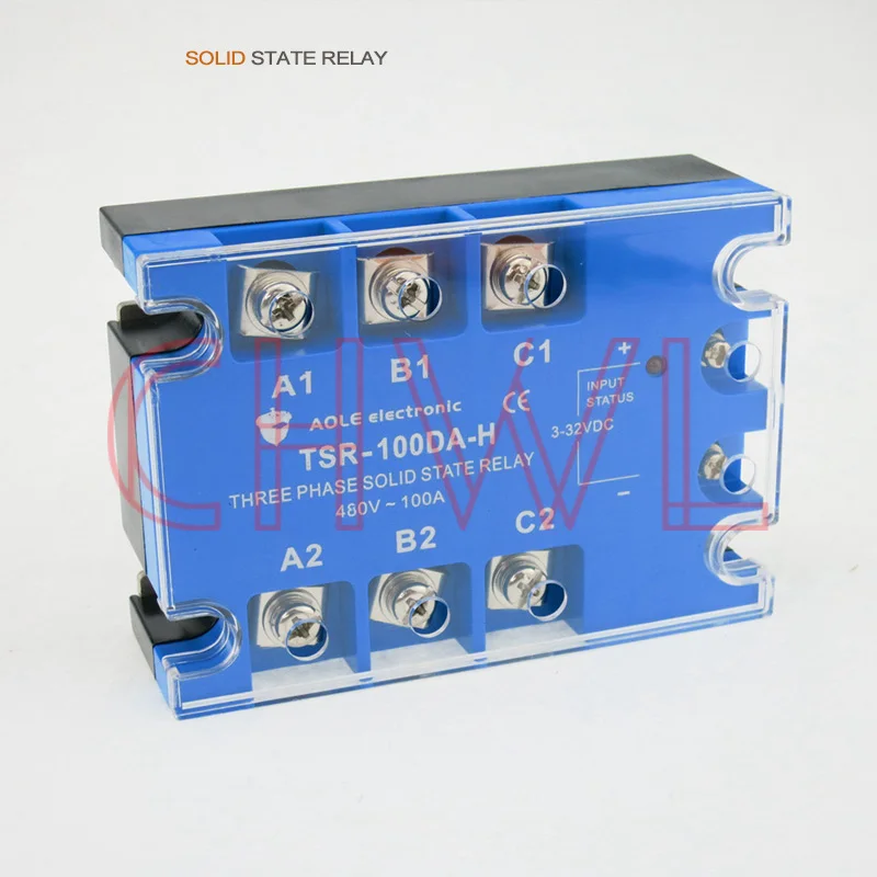 SSR Relays TSR-100DA 100A/480VAC DC control AC Three Phase Solid State Relay FREE SHIPPING
SSR Relays TSR-100DA 100A/480VAC DC control AC Three Phase Solid State Relay FREE SHIPPING