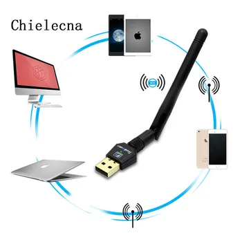 Chielecnal 2.4GHz 5GHz Wireless Adapter USB 600Mbps Wifi Antenna 2dbi Wireless Receiver Transmitter Computer Network Card
Chielecnal 2.4GHz 5GHz Wireless Adapter USB 600Mbps Wifi Antenna 2dbi Wireless Receiver Transmitter Computer Network Card
