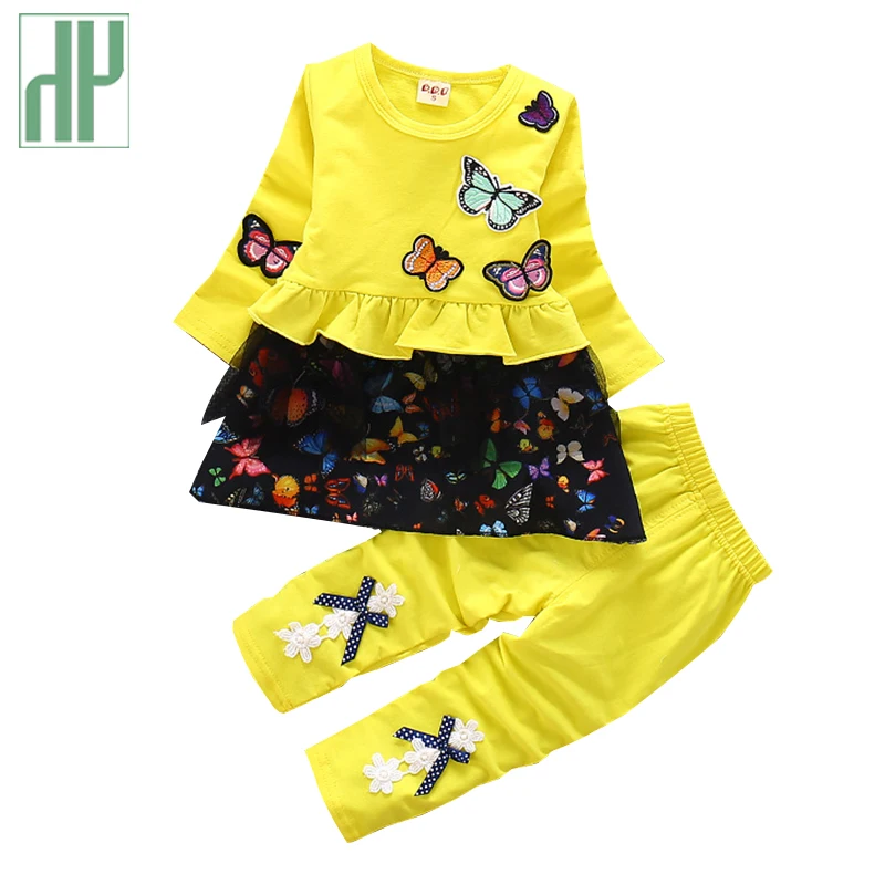 Toddler girl clothes fall spring butterfly children floral clothing sets boutique little girls two piece outfits tracksuit kids
Toddler girl clothes fall spring butterfly children floral clothing sets boutique little girls two piece outfits tracksuit kids