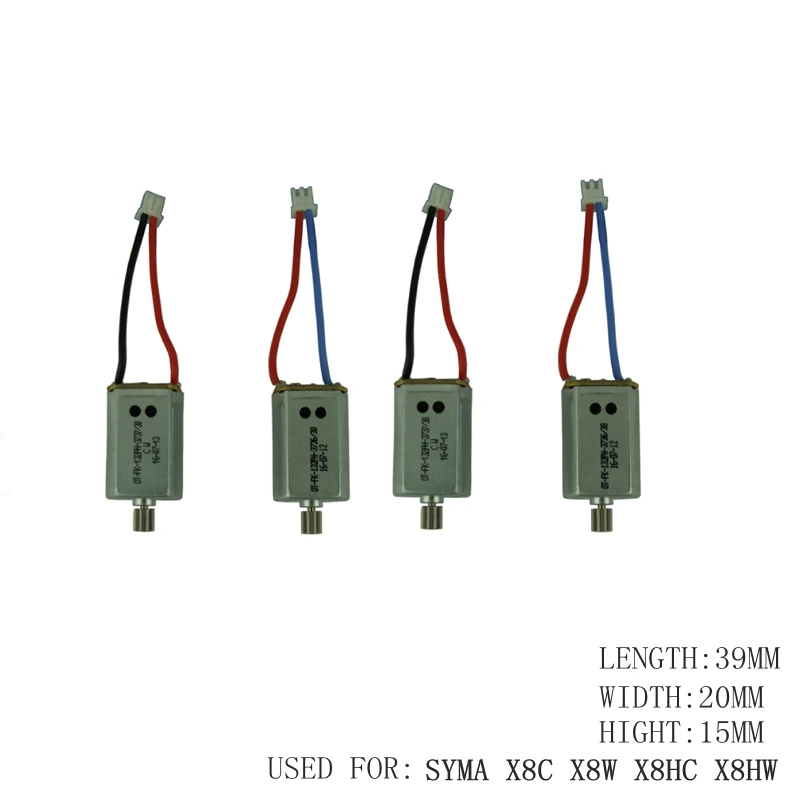4 Pcs Motors For Syma X8c X8w X8hw X8hc Rc Drone Spare Parts 2 Cw Motors 2 Ccw Motors Quadcopter Accessory Kits Dron Engine