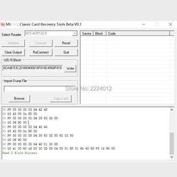 MF 1K S50 / UID Changeable Magic Card Copy Clone Software for ACR122U NFC Reader send the software to the email no shipping CD
MF 1K S50 / UID Changeable Magic Card Copy Clone Software for ACR122U NFC Reader send the software to the email no shipping CD