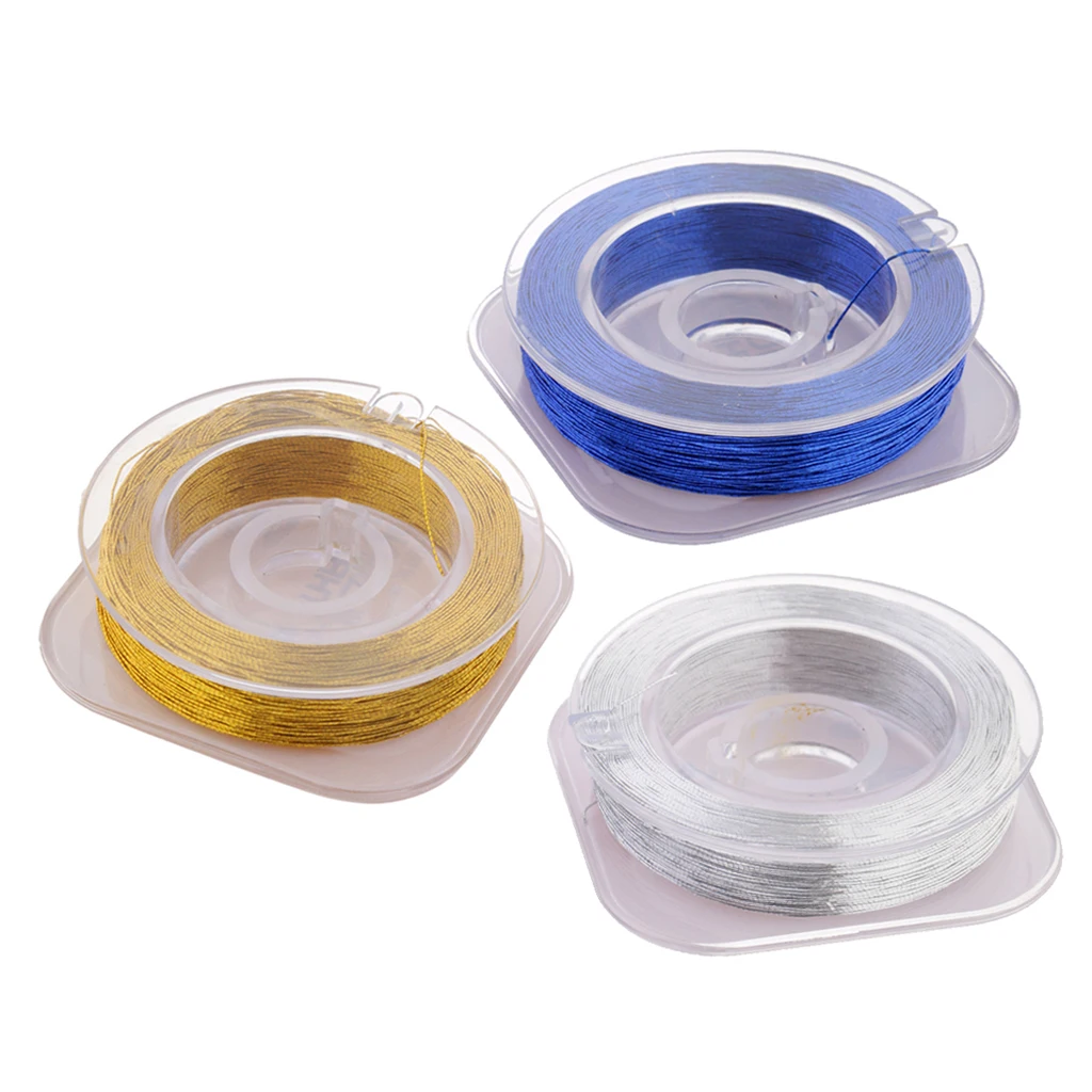 3pcs Metallic Bright Rod Building Thread Wrapping fishing Lines Guide Ring Fixing 50m fishing accessories
3pcs Metallic Bright Rod Building Thread Wrapping fishing Lines Guide Ring Fixing 50m fishing accessories