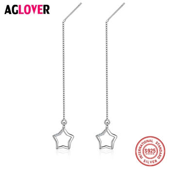 925 Sterling Silver Earrings Woman Charm Star Drop Earrings Fashion Female Jewelry
925 Sterling Silver Earrings Woman Charm Star Drop Earrings Fashion Female Jewelry