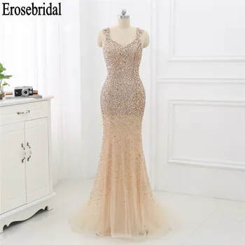Mermaid Luxury Evening Dress 2019 Evening Gown for Women Sparkly Beaded Crystal Dress Elegant Formal Dresses robe soiree
Mermaid Luxury Evening Dress 2019 Evening Gown for Women Sparkly Beaded Crystal Dress Elegant Formal Dresses robe soiree