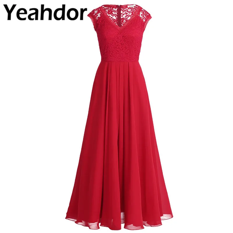 Women Ladies Chiffon Floral Lace Bridesmaid Dress Sleeveless V Neck Long Prom Wedding Party Vestidos Floor Length Chiffon Dress
Women Ladies Chiffon Floral Lace Bridesmaid Dress Sleeveless V Neck Long Prom Wedding Party Vestidos Floor Length Chiffon Dress