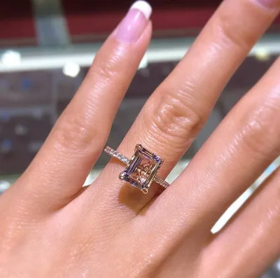Exquisite AAA Square Zircon Ring Rose Gold Color CZ Rings for Women Fashion Engagement Wedding Ring Jewelry
Exquisite AAA Square Zircon Ring Rose Gold Color CZ Rings for Women Fashion Engagement Wedding Ring Jewelry