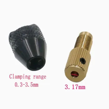 3.17mm Electric Motor Shaft Mini Chuck Fixture Clamp 0.5mm-3.2mm Small To Drill Bit Micro Chuck
3.17mm Electric Motor Shaft Mini Chuck Fixture Clamp 0.5mm-3.2mm Small To Drill Bit Micro Chuck