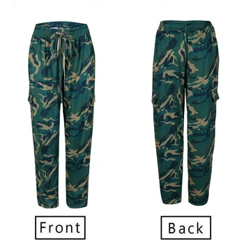 Fashion 2019 Women Camouflage Pants Trousers Ladies Casual Loose Pockets Military Cargo Long Pants Tracksuit Bottoms
Fashion 2019 Women Camouflage Pants Trousers Ladies Casual Loose Pockets Military Cargo Long Pants Tracksuit Bottoms