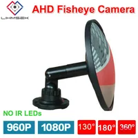 Lihmsek CCTV Camera Mirror Indoor Dome type with Fisheye Lens 130 180 360 degree 2.0MP 1080P HD AHD Camera Surveillance product image