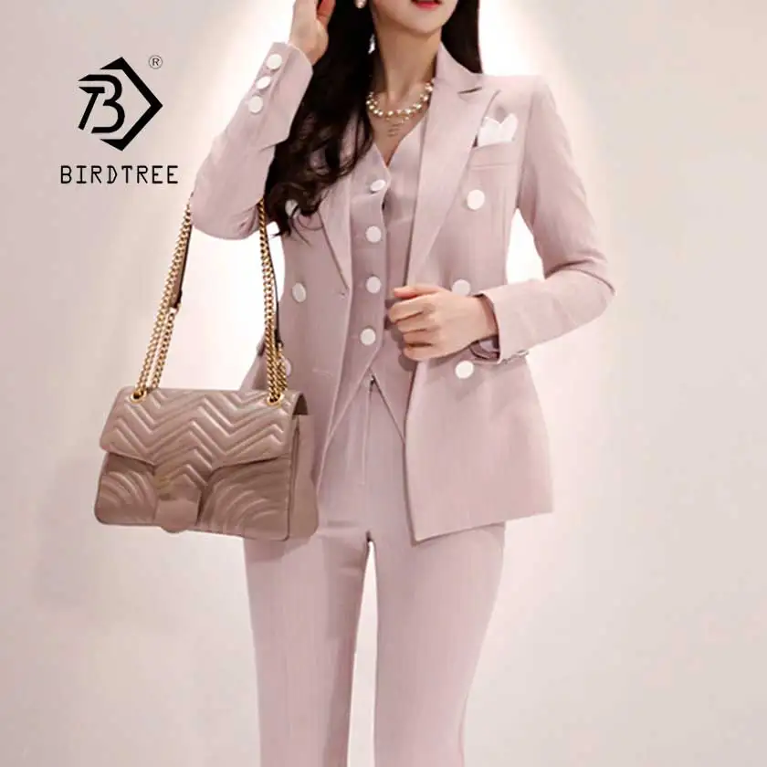 2019 Formal Three Piece Set Women Pant Suits Notched Collar Striped Blazer Jacket Vest Pant Pocket Suit High quality S95506Z
2019 Formal Three Piece Set Women Pant Suits Notched Collar Striped Blazer Jacket Vest Pant Pocket Suit High quality S95506Z