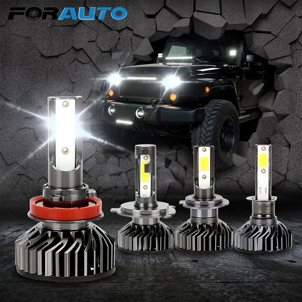 1 Pair Car Headlight Bulb 6500K H1 H4/HB2/9003 H7 H8/H9/H11 DC 9-36V 60W 6000LM IP65 DOB LED Auto Headlamp Fog Light
1 Pair Car Headlight Bulb 6500K H1 H4/HB2/9003 H7 H8/H9/H11 DC 9-36V 60W 6000LM IP65 DOB LED Auto Headlamp Fog Light