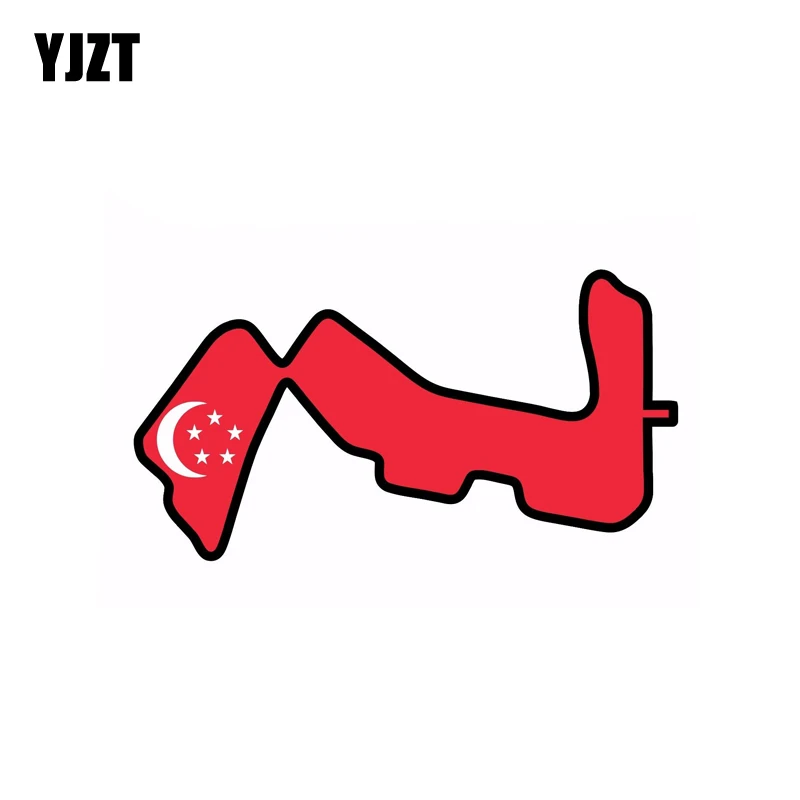 YJZT 13.5CM*7.3CM Creative Singapore Marina Bay Street Flag Decal Car Sticker 6-1777
YJZT 13.5CM*7.3CM Creative Singapore Marina Bay Street Flag Decal Car Sticker 6-1777