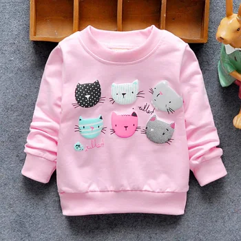2020 Baby Girls Sweatshirts Winter Spring Autumn Blouses Children Hoodies 6 Cats Long Sleeves Sweater Kids T-shirt Jacket
2020 Baby Girls Sweatshirts Winter Spring Autumn Blouses Children Hoodies 6 Cats Long Sleeves Sweater Kids T-shirt Jacket