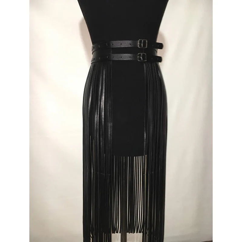 Europe Fashion Punk Rivet Wearing Rope Long Tassel Girdle Female Black Leather Belt Wild For Women High Waist Belt Decorative
Europe Fashion Punk Rivet Wearing Rope Long Tassel Girdle Female Black Leather Belt Wild For Women High Waist Belt Decorative