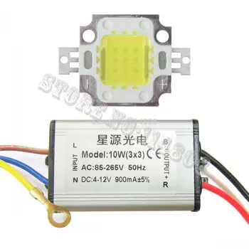 10W Square Base 30mil Warm White 3000K~3500K LED diodes Light Parts + AC 85~265V Waterproof LED driver
10W Square Base 30mil Warm White 3000K~3500K LED diodes Light Parts + AC 85~265V Waterproof LED driver
