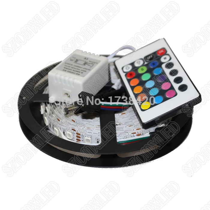 LED Strip RGB Changeable Waterproof IP65 RGB LED tape flexible neon light ribbon 5m 300Leds+ 24Keys Remote Controller,5set/lot
LED Strip RGB Changeable Waterproof IP65 RGB LED tape flexible neon light ribbon 5m 300Leds+ 24Keys Remote Controller,5set/lot