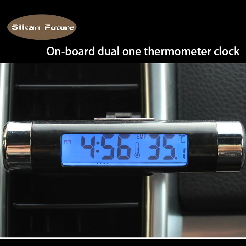 Car Electronic Clock Thermometer Combo electronic watch Car Interior Temperature LCD Digital display with backlight
Car Electronic Clock Thermometer Combo electronic watch Car Interior Temperature LCD Digital display with backlight