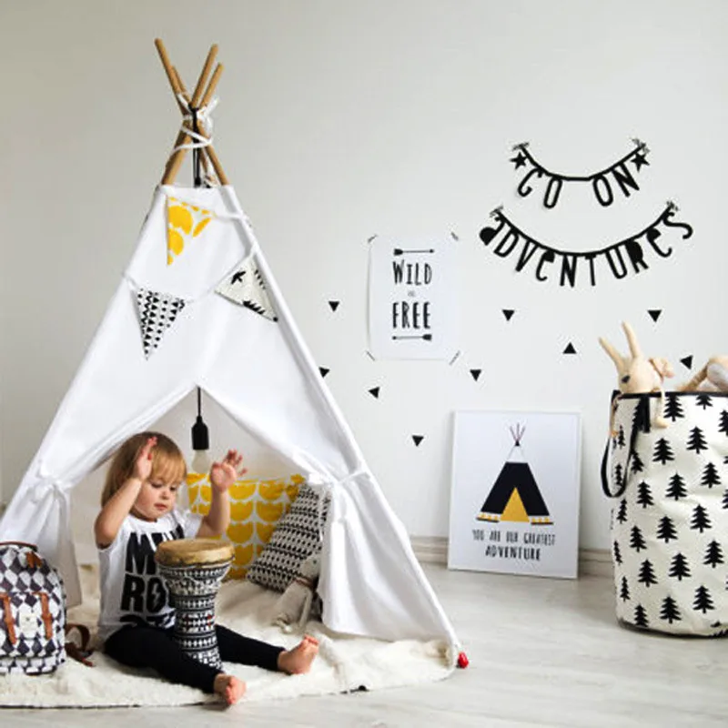 Four Poles Kids Play Tent Cotton Canvas Teepee Children Toy Tent Play House Baby Room Tipi Kids Room Decor Photo Props
Four Poles Kids Play Tent Cotton Canvas Teepee Children Toy Tent Play House Baby Room Tipi Kids Room Decor Photo Props