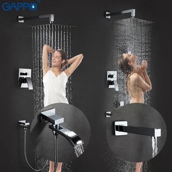 GAPPO shower faucets bath shower set rain shower system shower room mixer water bathtub faucet wall mounted faucet
GAPPO shower faucets bath shower set rain shower system shower room mixer water bathtub faucet wall mounted faucet