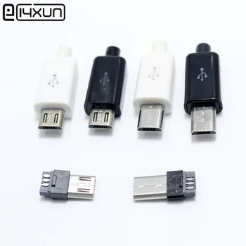 100sets Micro USB 5PIN Welding Type Male Plug Connectors Charger 5P USB Tail Charging Socket 4 in 1 White Black
100sets Micro USB 5PIN Welding Type Male Plug Connectors Charger 5P USB Tail Charging Socket 4 in 1 White Black